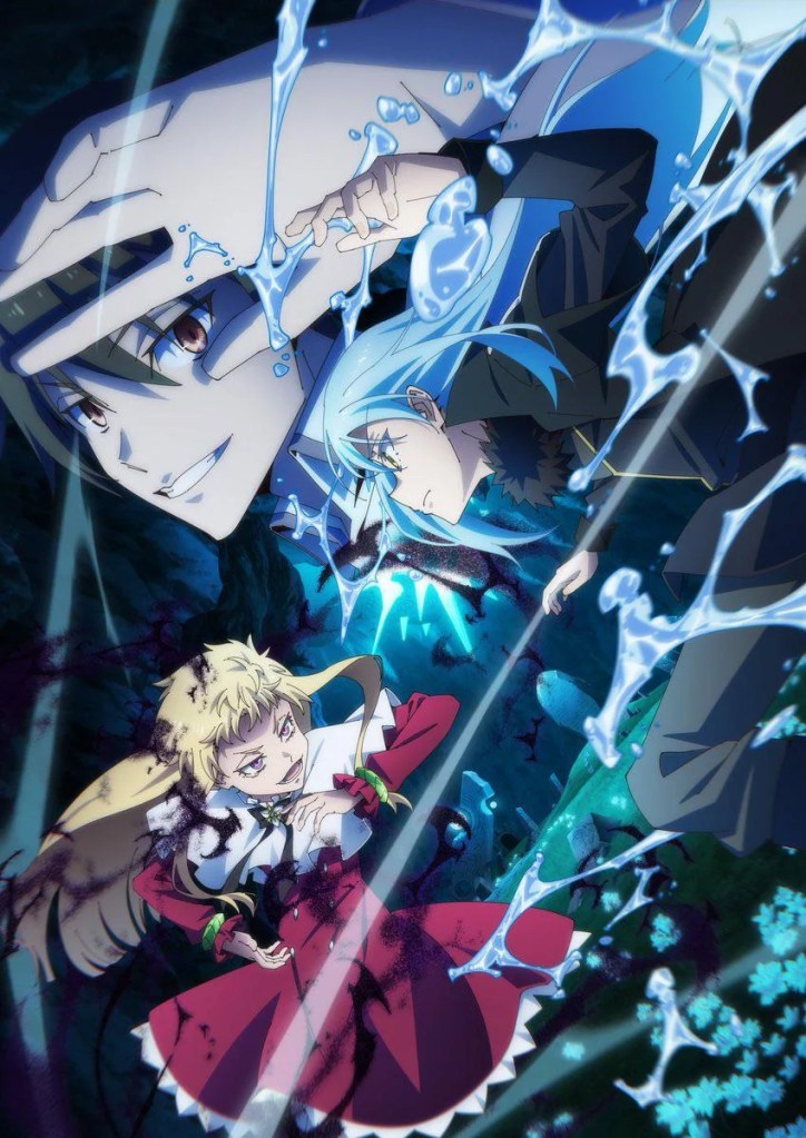 Rimuru Tempest in human form against Mariabell in the anime That Time I Got Reincarnated as a Slime.